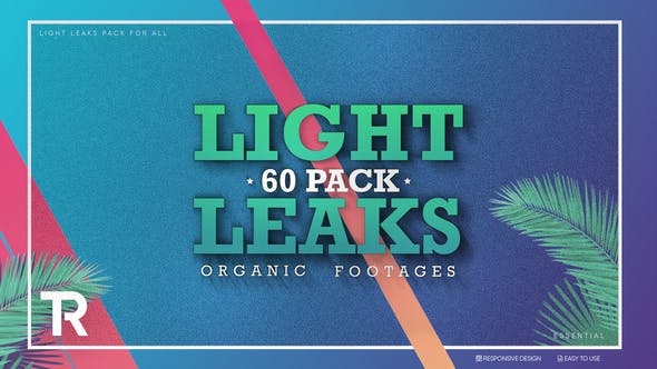 视频素材-60个明亮漂亮镜头炫光光效动画 Light Leaks
